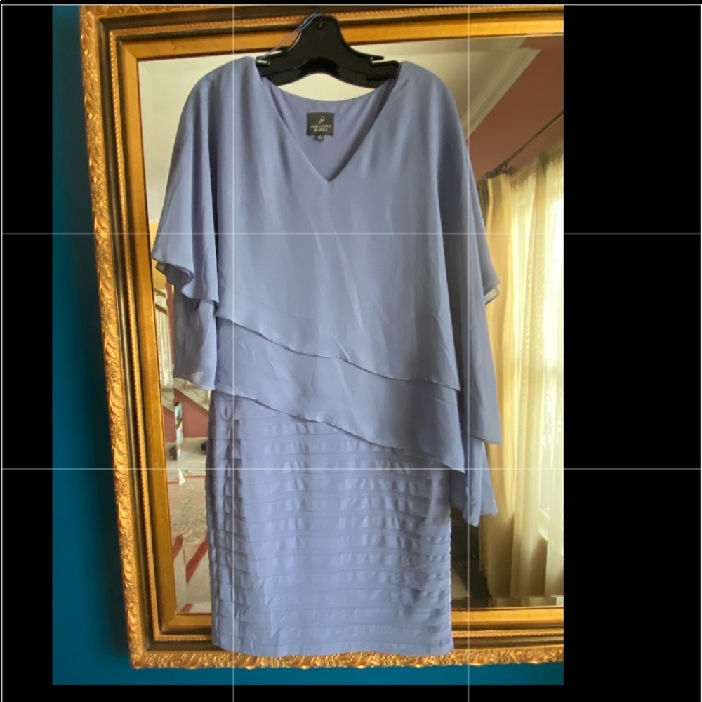 Wedding, Easter or Special occasion Adrianna Papell size 6. Cape overlay dress